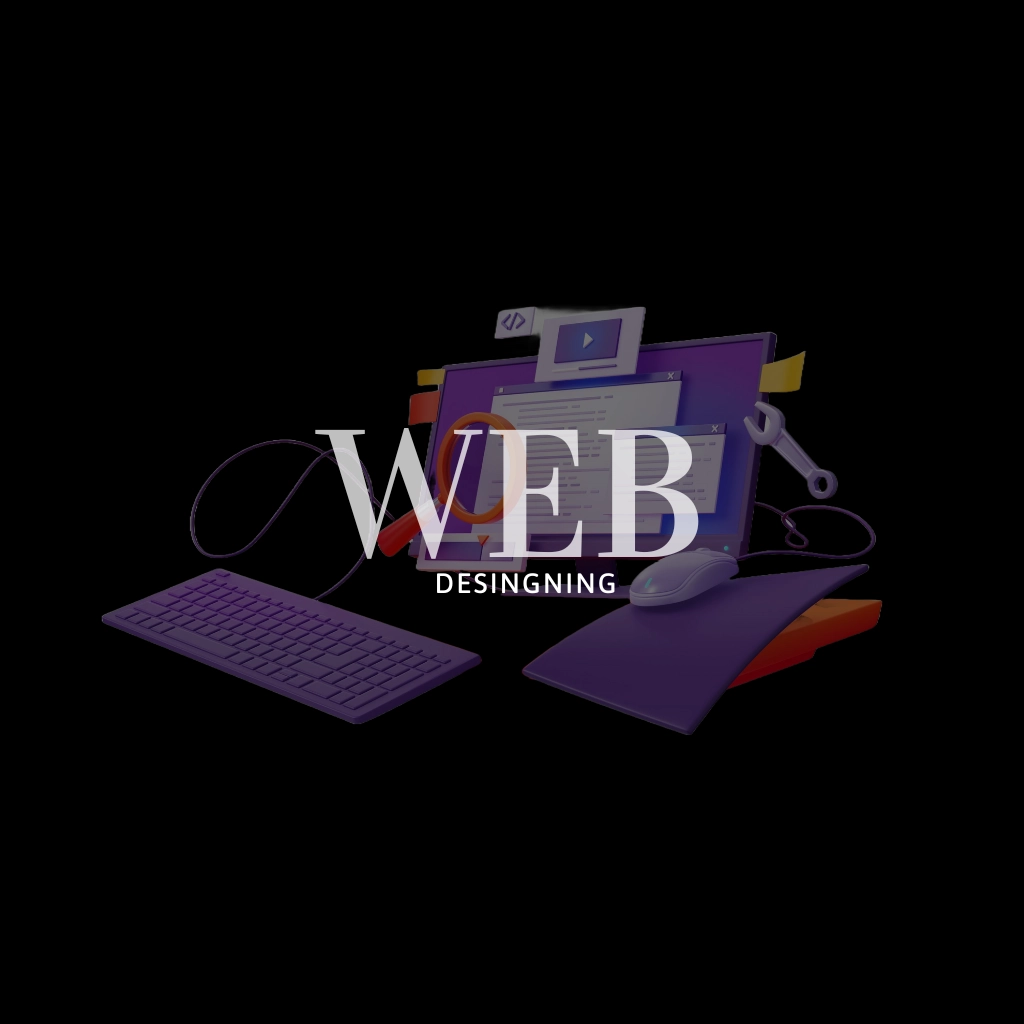 Web design logo featuring a laptop and keyboard, representing a digital marketing service in Palakkad.
